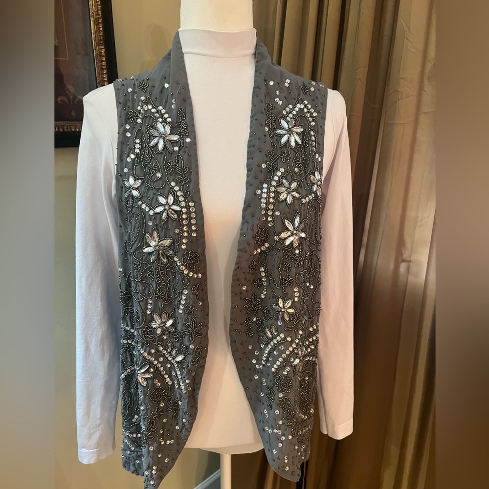 Brand New Beaded/rhinestones Vest